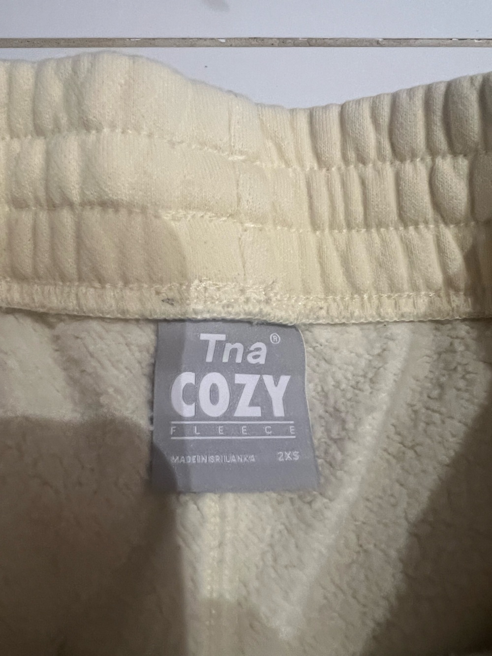 TNA Cream Drawstring Joggers - Picture 2 of 3